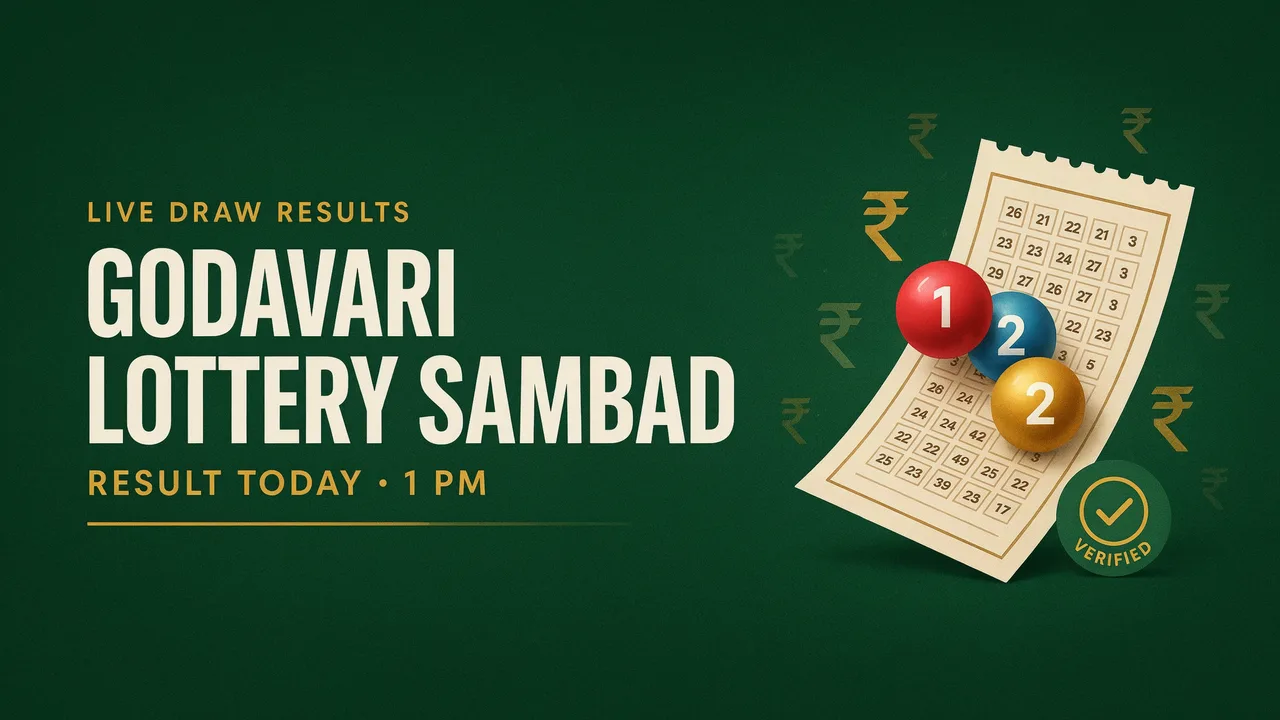 Godavari Lottery Sambad Result Today 1 PM – Dear Godavari Winning Numbers, Prize List & How to Claim